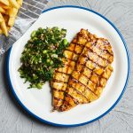 Double peri chicken with new grain salad & chips