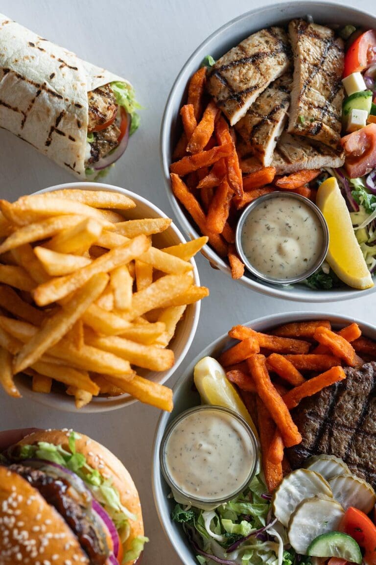 Ribs & Burgers Dishes
