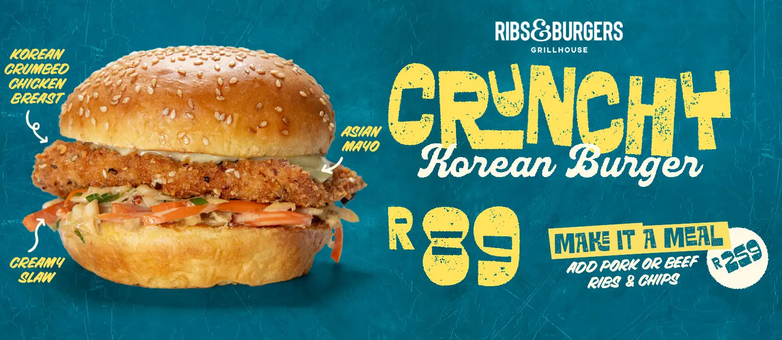 Crunchy Korean Burger Promo